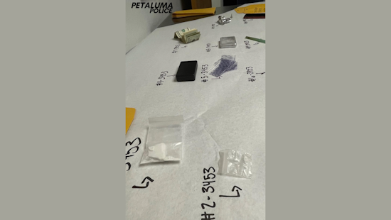 Petaluma Police Arrest Suspect with Felony Warrant, Seize Lethal Fentanyl and Methamphetamine