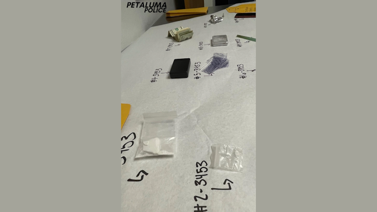 Petaluma Police Arrest Suspect with Felony Warrant, Seize Lethal Fentanyl and Methamphetamine