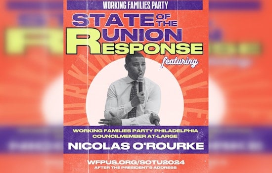 Philadelphia Councilmember Nicolas O’Rourke to Offer Progressive Counterpoint to Biden's State of the Union