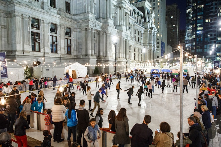 Philadelphia Skaters Enjoy Final Glides at Dilworth Park Ice Rink Before Spring Arrival