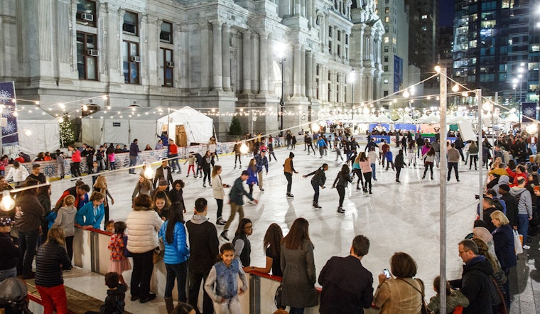 Philadelphia Skaters Enjoy Final Glides at Dilworth Park Ice Rink Before Spring Arrival