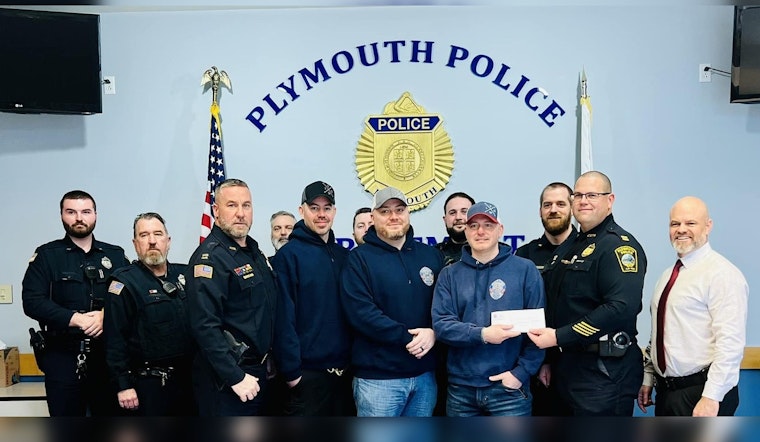 Plymouth Police Officers Donate Over $1K to Boost Law Enforcement Health Initiatives