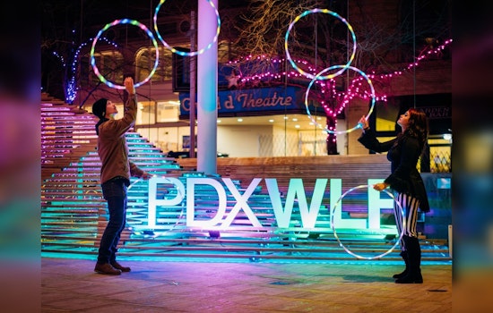 Portland Transforms into Luminous Art Playground for Winter Light Festival