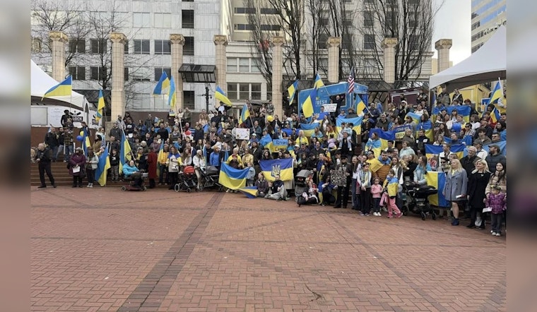 Portland Unites with Global 'Believe in Ukraine' Movement Amid Country's Fight for Stability and Growth