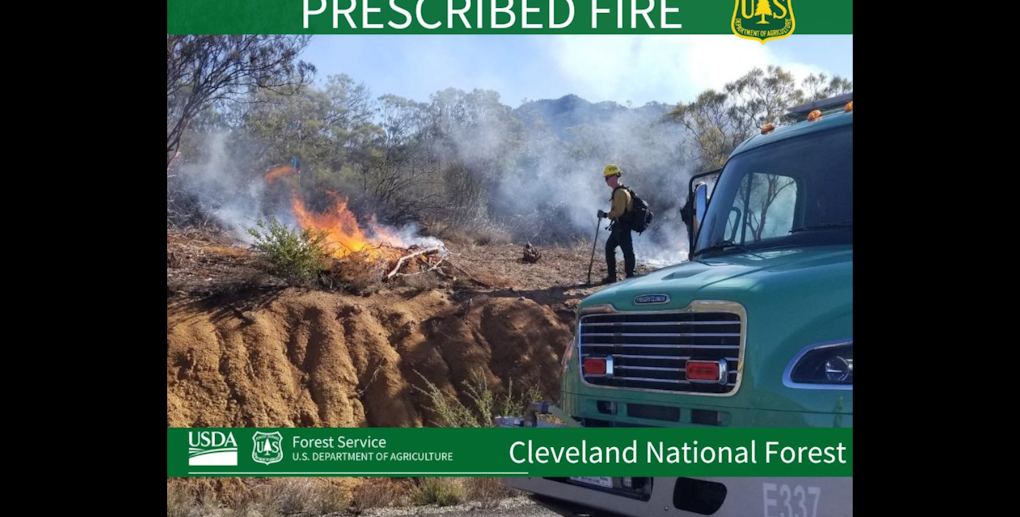 Ramona's Controlled Burn Ignites 80 Acres to Prevent Wildfire Disasters, Cleveland National Forest Teams with San Diego River Conservancy