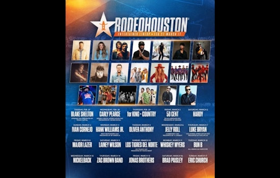 RodeoHouston Unleashes Star-Studded 20-Day Lineup with 50 Cent, Eric Church, and EDM Acts