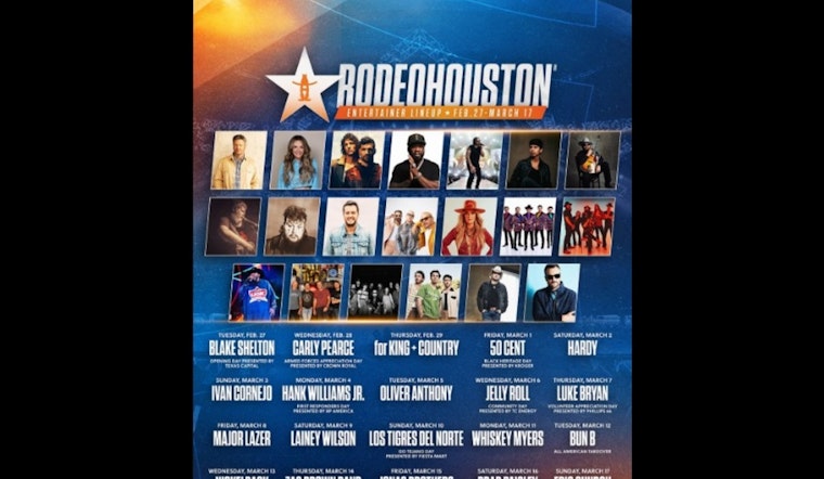 RodeoHouston Unleashes Star-Studded 20-Day Lineup with 50 Cent, Eric Church, and EDM Acts