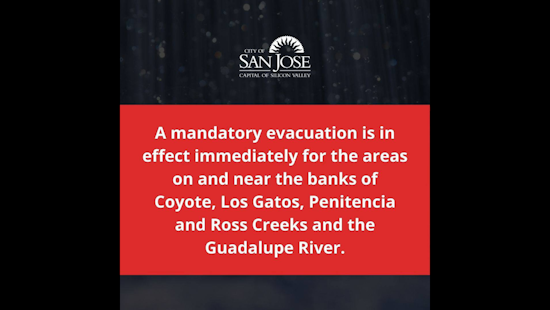 San José Mobilizes Emergency Response as Atmospheric River Threatens With High Winds and Flooding