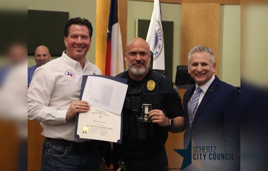 Schertz Officers Decorated for Bravery at City Hall, Fresh Recruits Welcomed to the Force