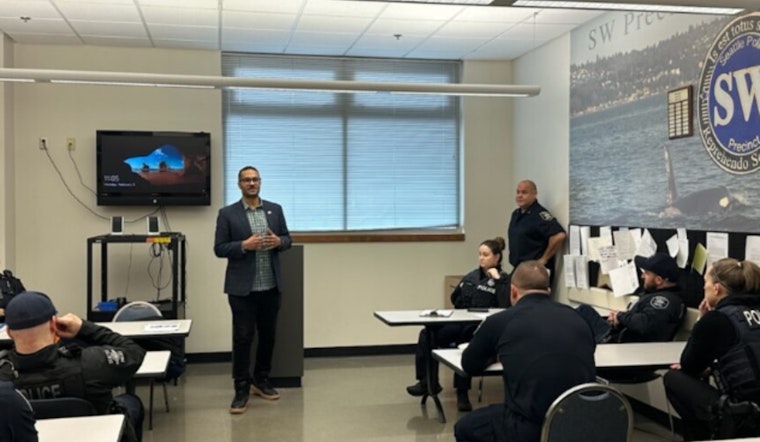 Seattle Councilmember Rob Saka Shows Support for Police With Visit to Southwest Precinct