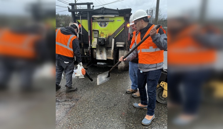 Seattle Councilmember Rob Saka Takes to the Streets to Fill Potholes in South Park