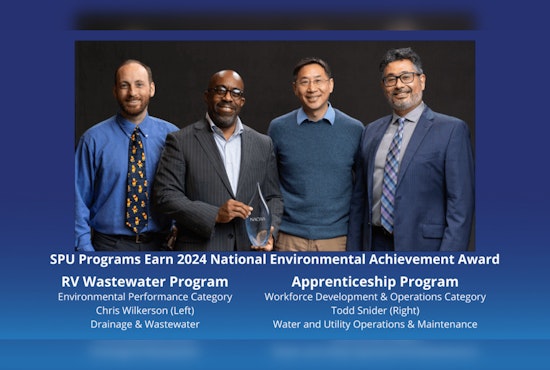 Seattle Public Utilities Shines at National Environmental Awards for Innovative Workforce and RV Programs