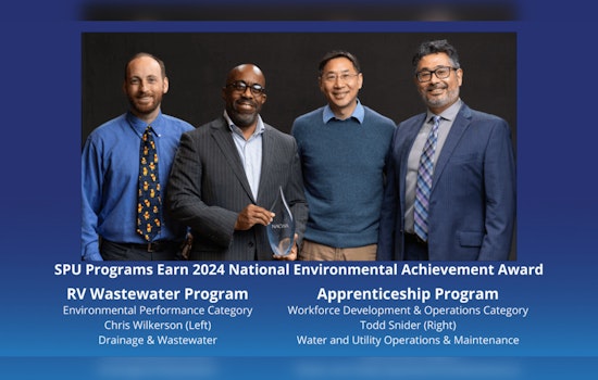 Seattle Public Utilities Shines at National Environmental Awards for Innovative Workforce and RV Programs
