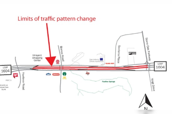 Severe Weather Delays San Antonio Traffic Project at Loop 1604 and I-10 Interchange