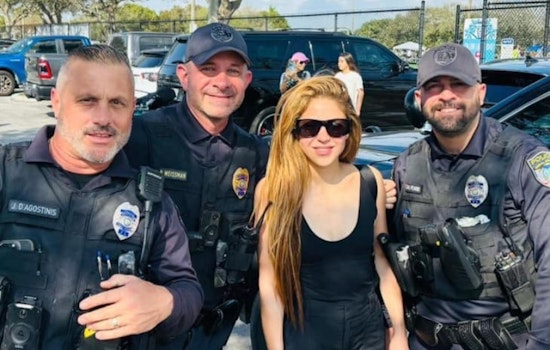 Shakira Surprises Coral Springs Police, Embraces Community Spirit Ahead of Album Release