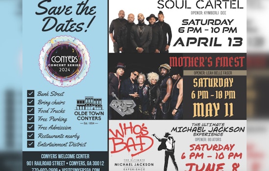 Soul Cartel and KymBerli Dee to Headline Conyers' Free Concert Series Kickoff on April 13