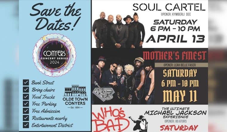 Soul Cartel and KymBerli Dee to Headline Conyers' Free Concert Series Kickoff on April 13