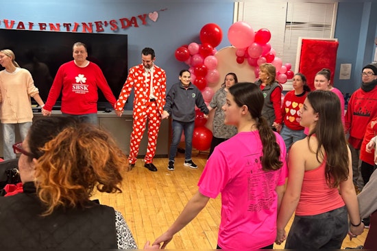 South Boston Celebrates Valentine's Dinner with Special Kids and Boston Police Community Team