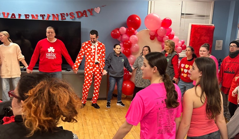 South Boston Celebrates Valentine's Dinner with Special Kids and Boston Police Community Team