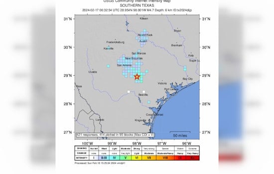 South Texas Jolted by Unusual Earthquake Duo; Felt from San Antonio to Austin