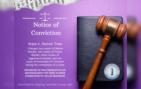 Steven Tran Sentenced to Life Without Parole for Double Murder During Lawrenceville Drug Deal