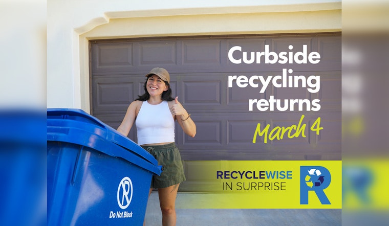 Surprise, Arizona Embraces New Curbside Recycling Program Starting March 4