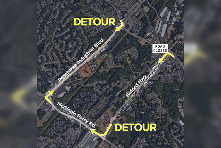 Suwanee Traffic Alert, Railroad Crossing on Suwanee Dam Road to Close for Upgrades