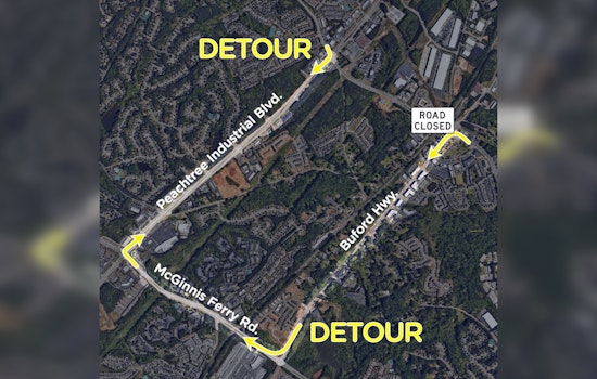 Suwanee Traffic Alert, Railroad Crossing on Suwanee Dam Road to Close for Upgrades
