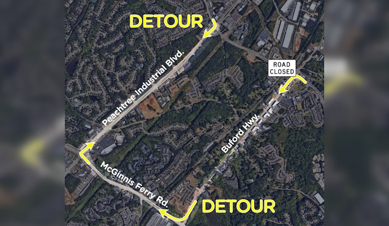 Suwanee Traffic Alert, Railroad Crossing on Suwanee Dam Road to Close for Upgrades