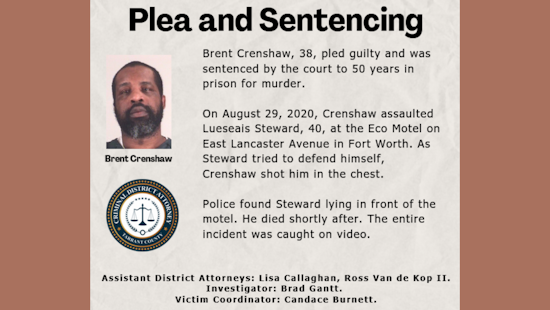 Tarrant County DA Commends Fort Worth Police for Exceptional Service in Recent Case