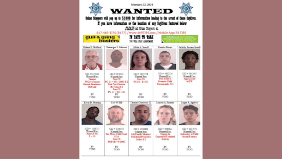 Tarrant County Rallies Citizens with $1000 Reward for Tips on Fugitives