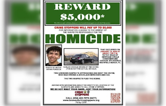 Teenager from Coral Springs Killed by Gunshot Before Crashing into Tree in Deerfield Beach