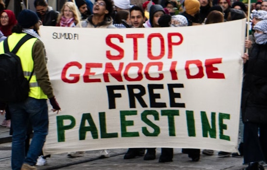 Texans Rally at State Capitol to Demand End to Israel-Hamas Conflict