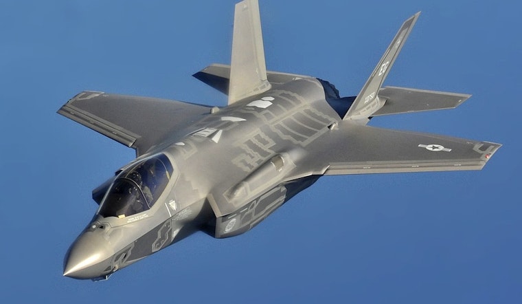 "Top Gun" Turbulence F-35 Pilots Duck and Dodge Drone Danger Above Arizona Desert