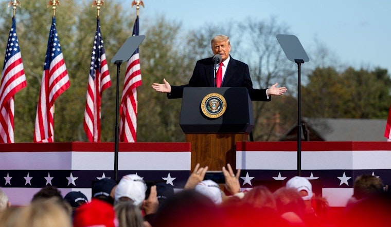 Trump Criticizes Legal Challenges and Biden in Michigan Speech Before GOP Primary