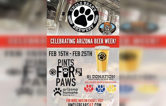 Uncle Bear's Brewery Hosts "Pints For Paws" Fundraiser for Arizona Humane Society