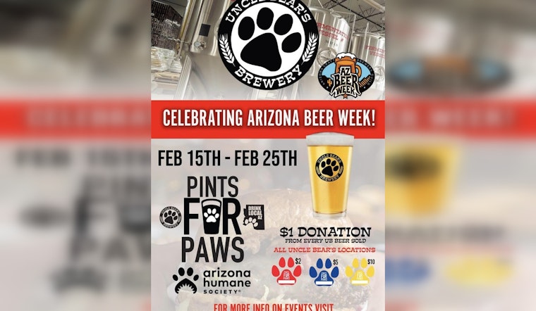 Uncle Bear's Brewery Hosts "Pints For Paws" Fundraiser for Arizona Humane Society