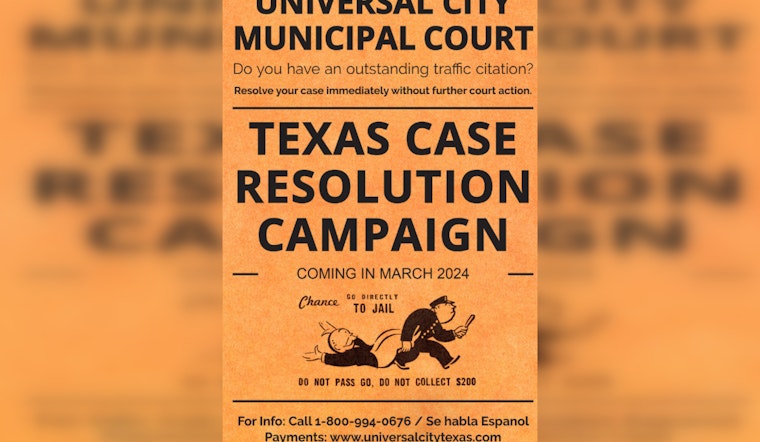 Universal City Municipal Court Offers Warrant Resolution Campaign to Address Class C Cases
