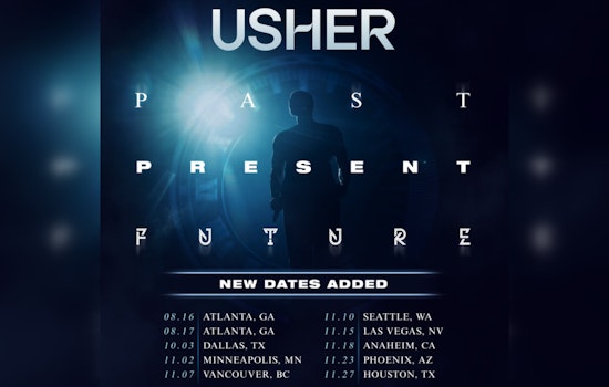 Usher Amplifies Past Present Future Tour, Adds Two Electrifying Atlanta Shows Following Super Bowl Fervor