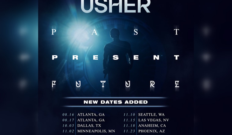 Usher Amplifies Past Present Future Tour, Adds Two Electrifying Atlanta Shows Following Super Bowl Fervor