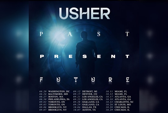 Usher Announces North American "Past Present Future" Tour, Including 24-City Sweep