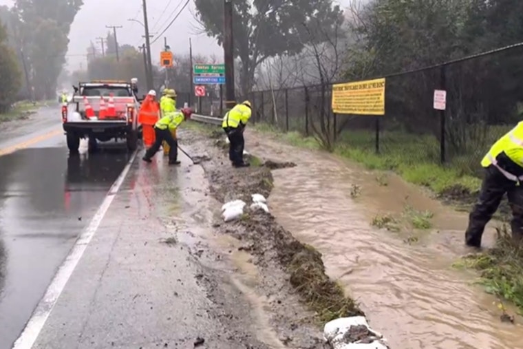 Ventura County Firefighters and Caltrans Battle Unrelenting Storm to Safeguard Highway 33