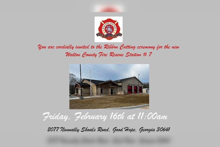 Walton County Bolsters Emergency Response With Opening of New Fire Station in Good Hope