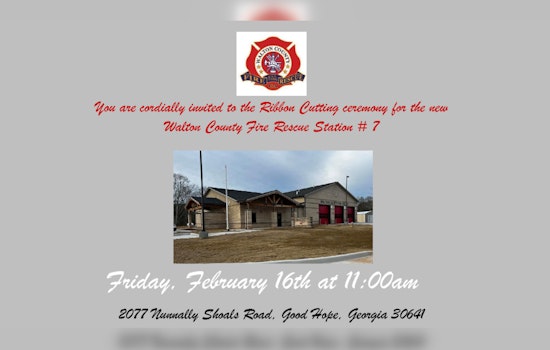 Walton County Bolsters Emergency Response With Opening of New Fire Station in Good Hope
