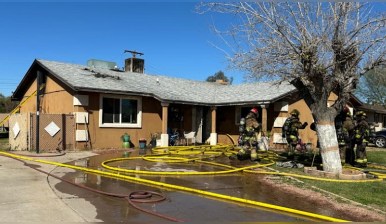 West Phoenix Home Engulfed in Flames Displaces Nine, No Injuries Reported