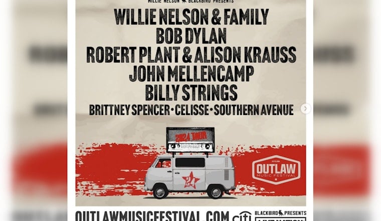 Willie Nelson, Bob Dylan, John Mellencamp to Ignite The Gorge in Washington with Star-Studded Outlaw Tour