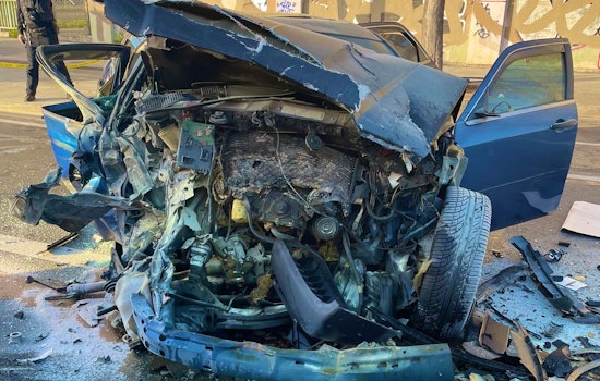 14 Injured as Speeding Car Collides with AC Transit Bus in Oakland