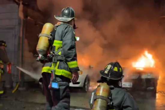 VIDEO: 3-Alarm Fire Engulfs San Francisco Structures, SFFD and Red Cross Respond to Weise Street Blaze
