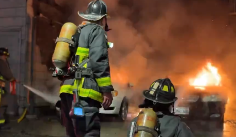 VIDEO: 3-Alarm Fire Engulfs San Francisco Structures, SFFD and Red Cross Respond to Weise Street Blaze