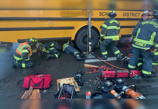 9-Year-Old Boy on Bike Survives After Being Trapped Under School Bus in Vancouver Mishap